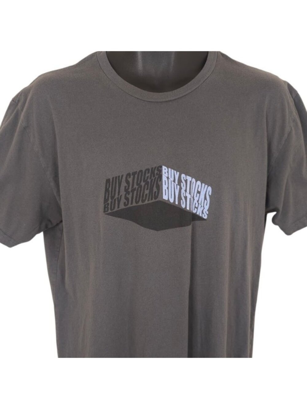 Buy Stocks T Shirt Mens Size Large Gray Wall Street Stock Market Investing